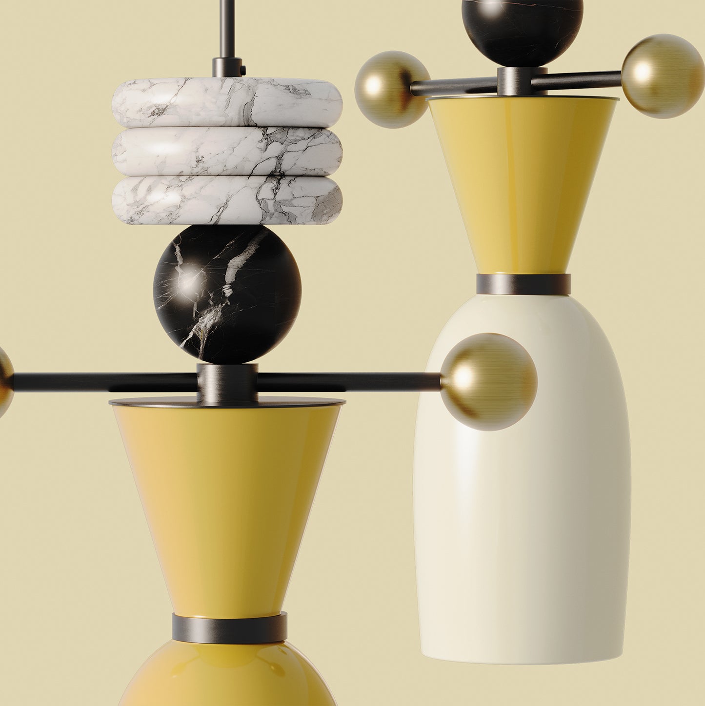 Nuro pendant lamp by Aromas del Campo with slim modern design and warm ambient glow, ideal for contemporary interiors and elegant decorative lighting