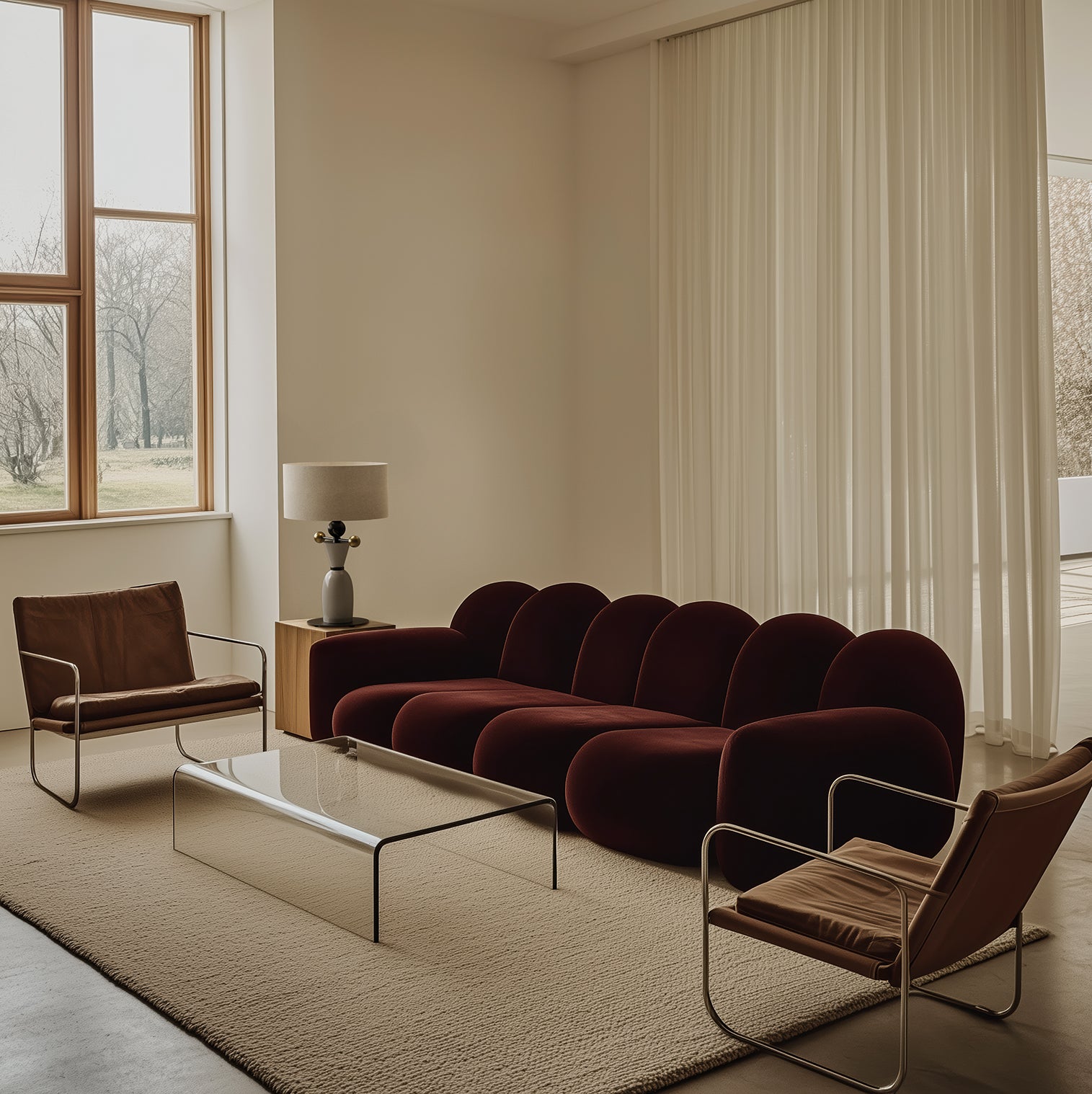 Nuro table lamp by Aromas del Campo with sleek minimalist design and warm ambient light, ideal for modern desks, bedsides, and contemporary interiors