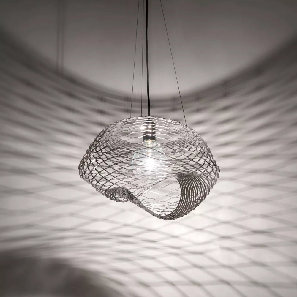 Net Suspension Lamp by Zava Luce, Italian designer suspension light with geometric open-frame design for luxury contemporary interiors ✨