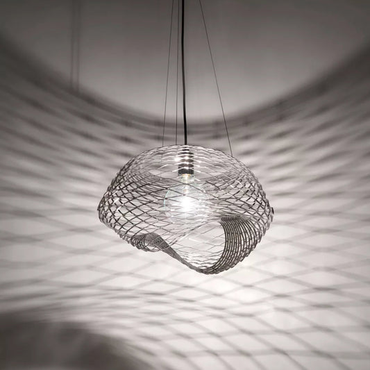 Net Suspension Lamp by Zava Luce, Italian designer suspension light with geometric open-frame design for luxury contemporary interiors ✨