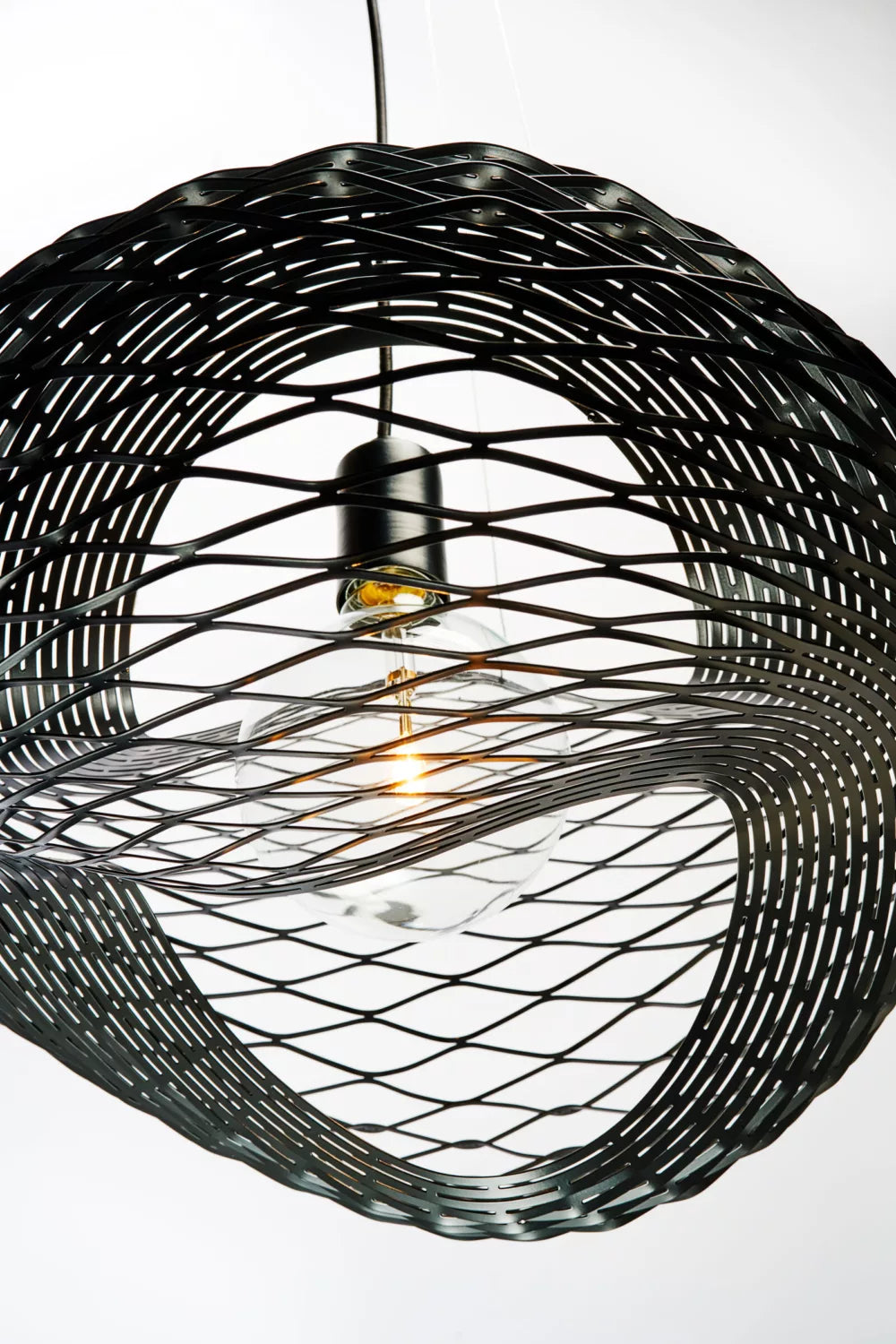 Net Suspension Lamp by Zava Luce, Italian designer suspension light with geometric open-frame design for luxury contemporary interiors ✨