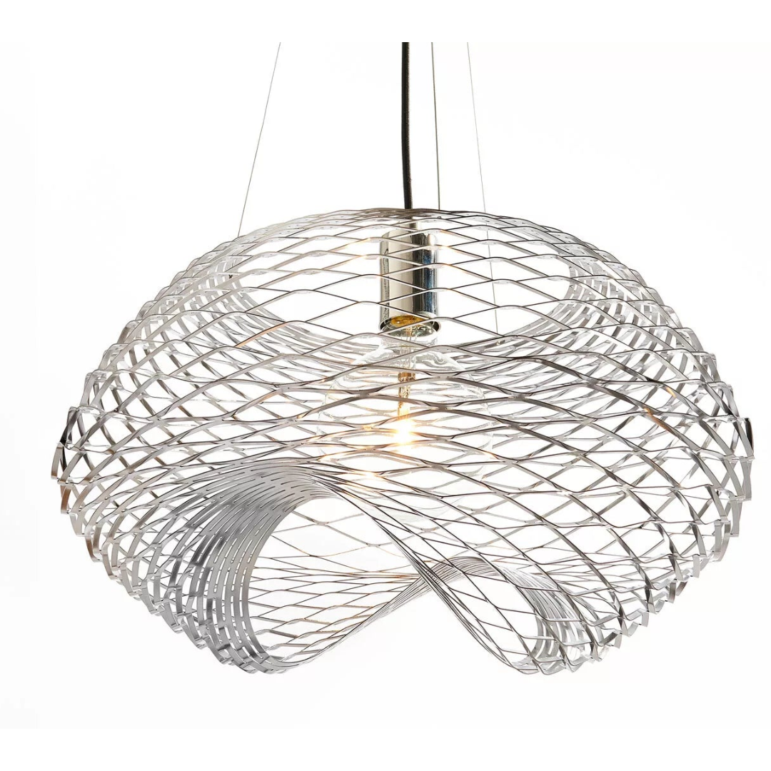 Net Suspension Lamp by Zava Luce, Italian designer suspension light with geometric open-frame design for luxury contemporary interiors ✨