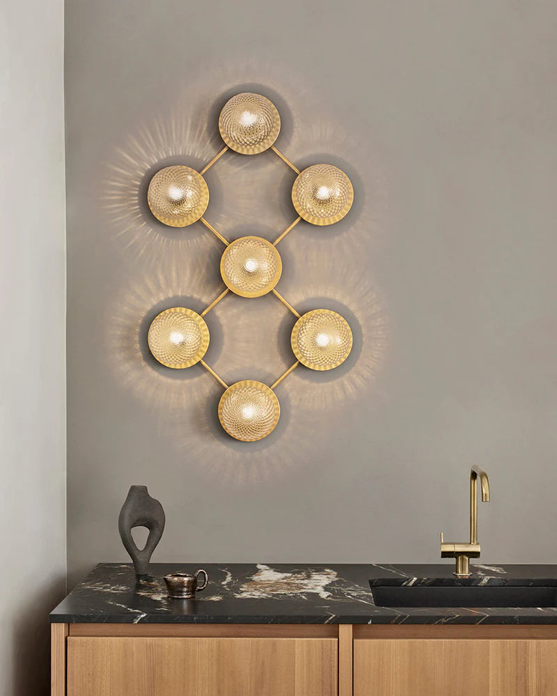 Liila 7 by Nura perfect as designer wall lamp for interior of dining or living room light as home decor premium light. Shop designer lights Online