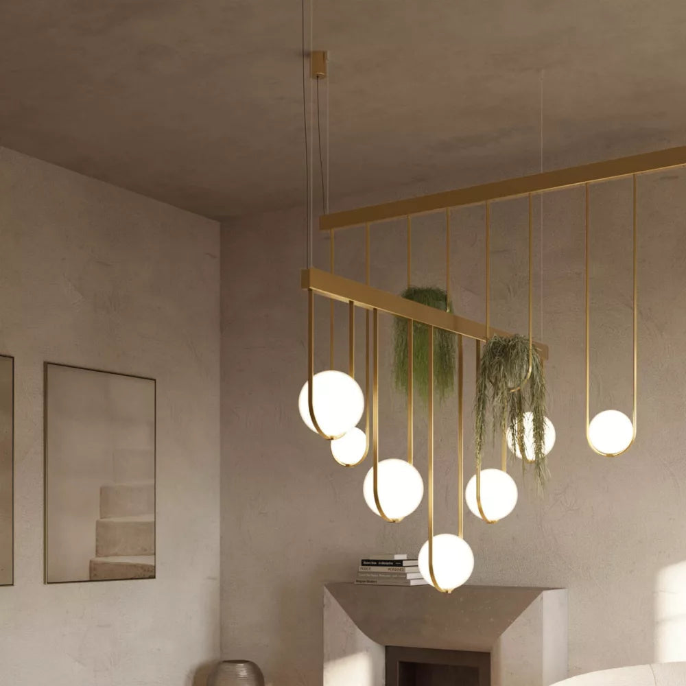 Orizzonte Suspension Light by Zava Luce, Italian designer linear pendant light with contemporary design for luxury modern interiors ✨