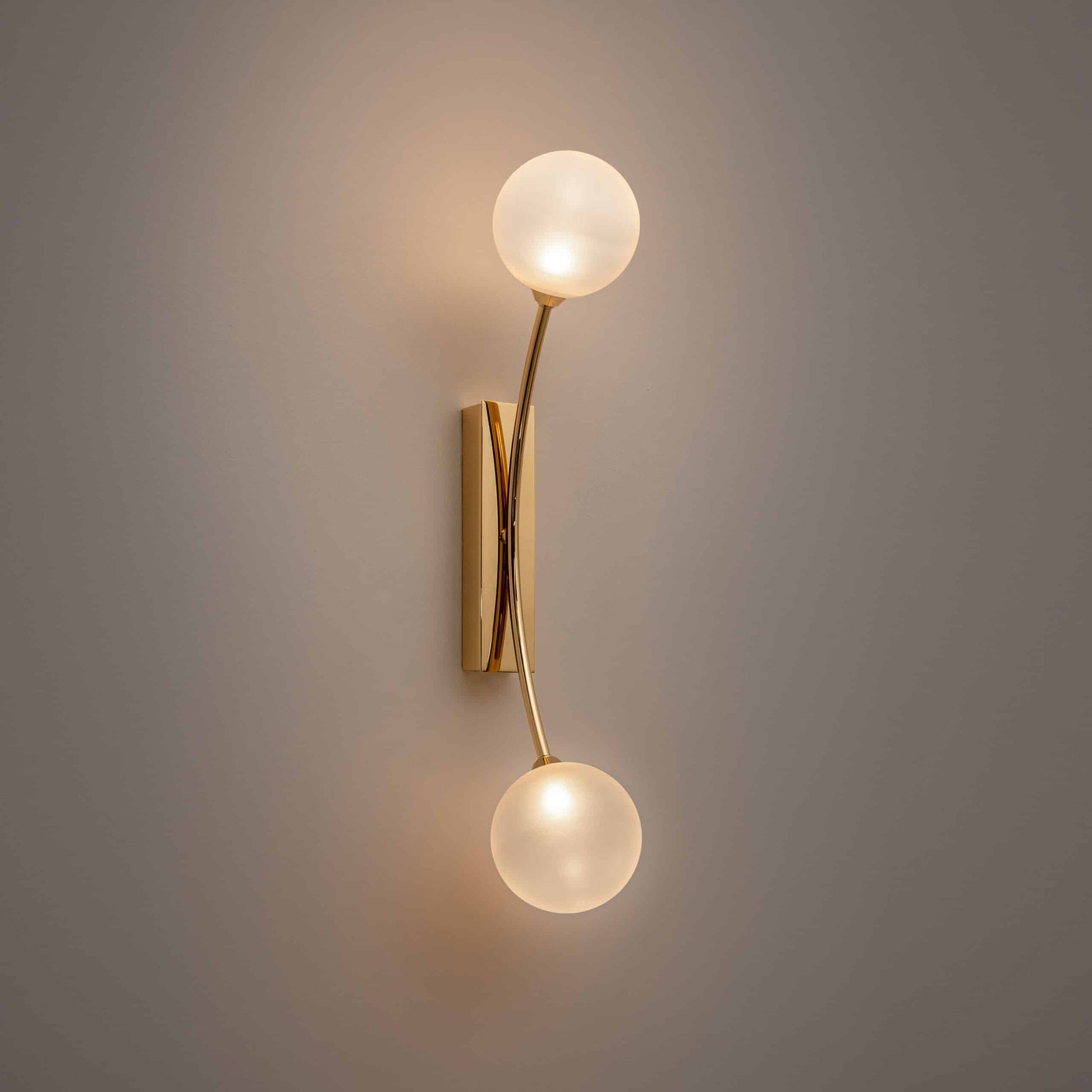Penélope W1 and W2 wall lamps by Ilfari, modern European designer wall lighting with sculptural luxury design for premium interiors
