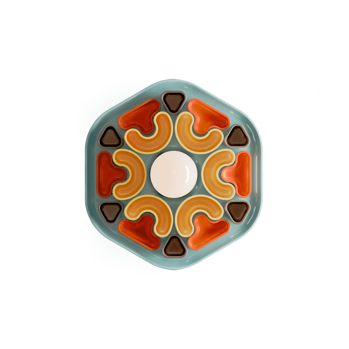 Phytia C2800 Blue Wall Lamp by Ferroluce with handcrafted ceramic design, Italian wall lighting for modern interiors.