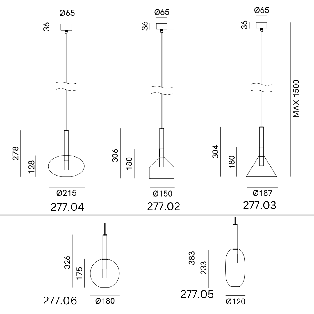 Alchemy Pendant Lamps by IL Fanale