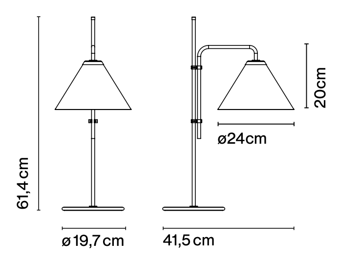 Funiculí S Fabric Table Lamps by Marset