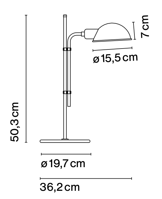 Funiculí S Table Lamp by Marset