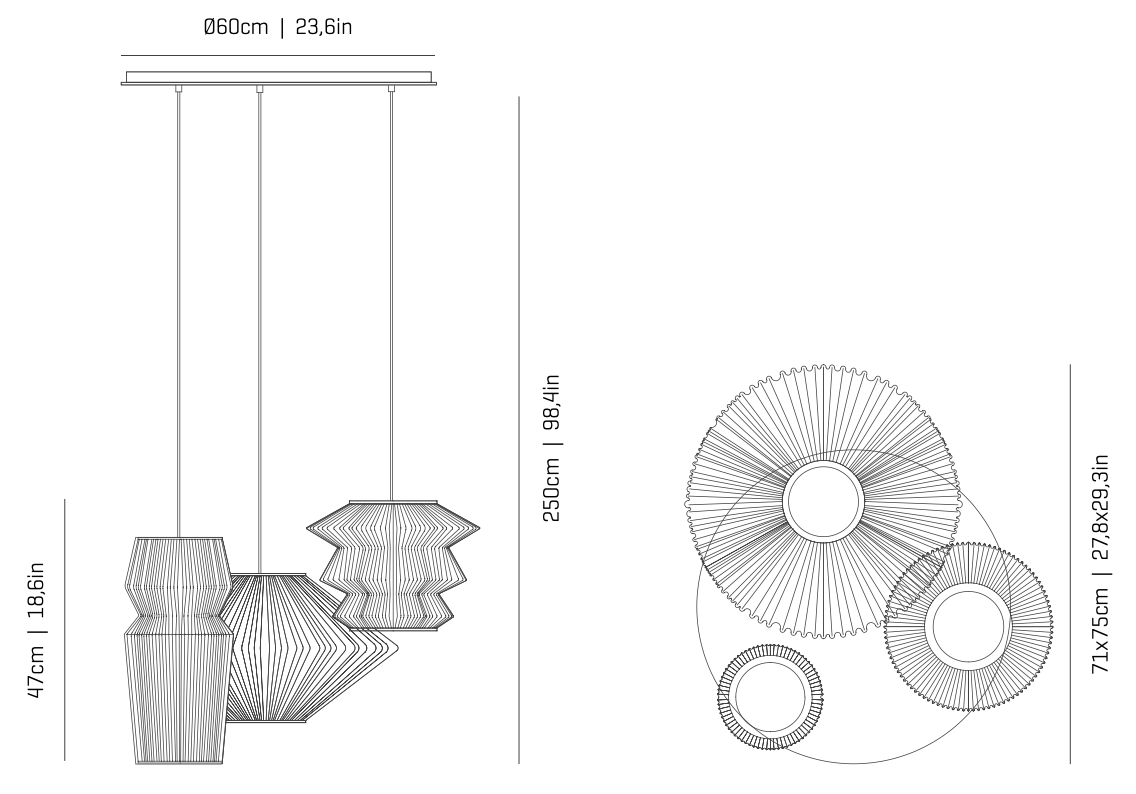 Ura Composition Pendant Lamp by A Emotional Light