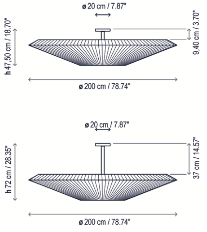 Siam Ceiling Lamp by Bover