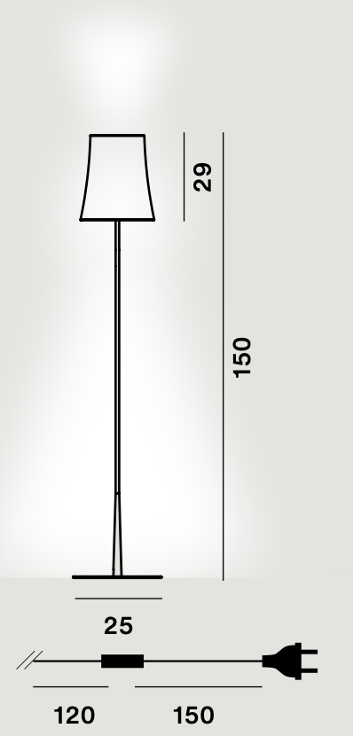 Birdie Easy Floor Lamp by Foscarini