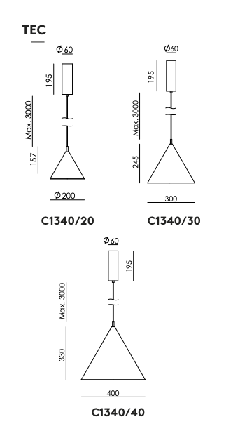 Trag Pendant Lamp by Aromas del Campo