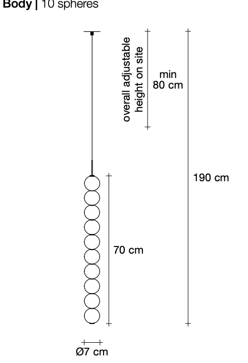 Abacus Suspension by Terzani