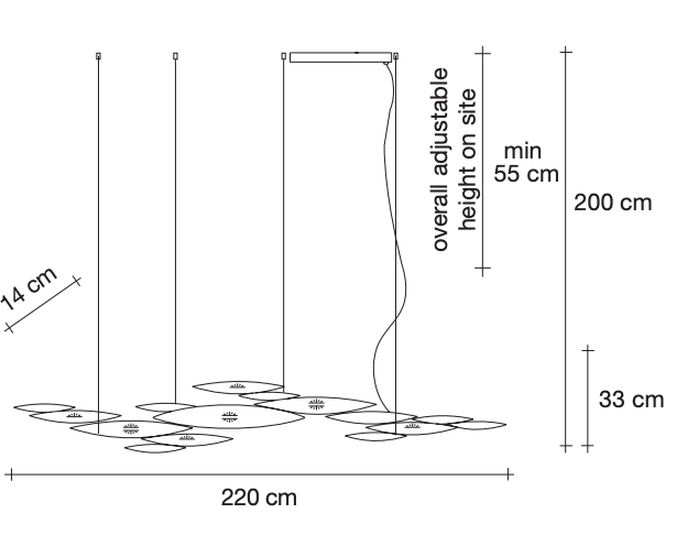 I Lucci Argentati Suspension by Terzani