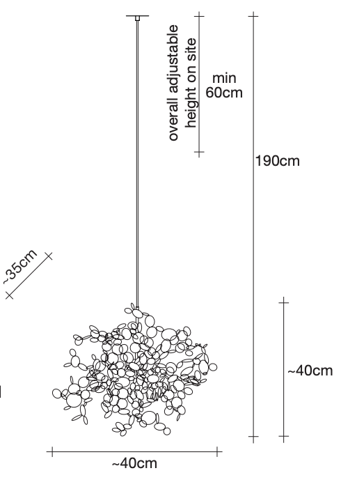 Argent Suspension by Terzani