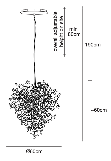 Argent Cloud Suspension by Terzani
