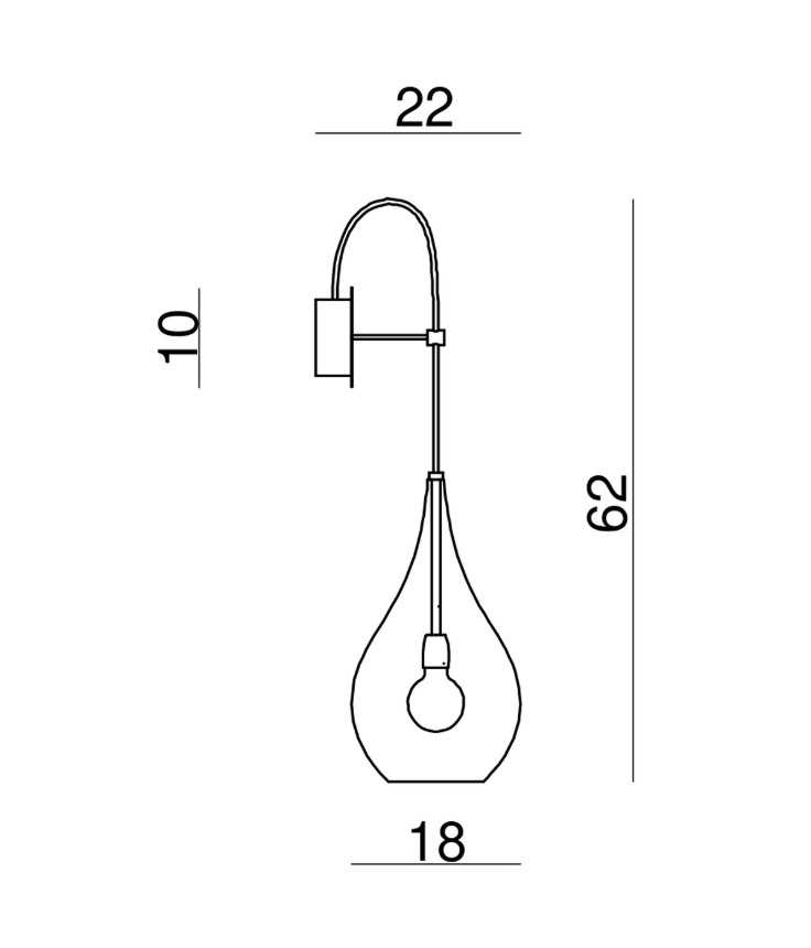 LACRIMA© Wall Lamp by Cangini & Tucci