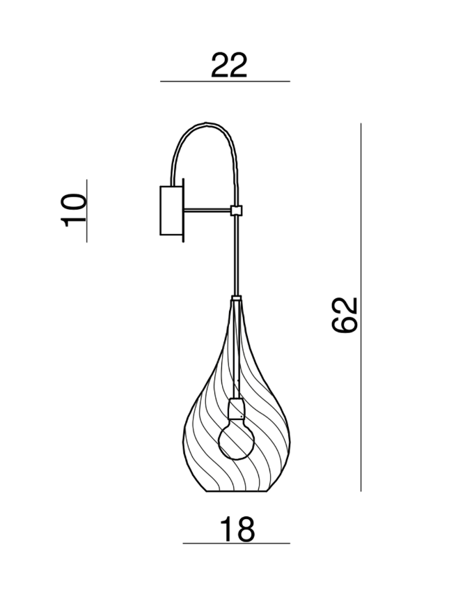 LACRIMA© Wall Lamp by Cangini & Tucci