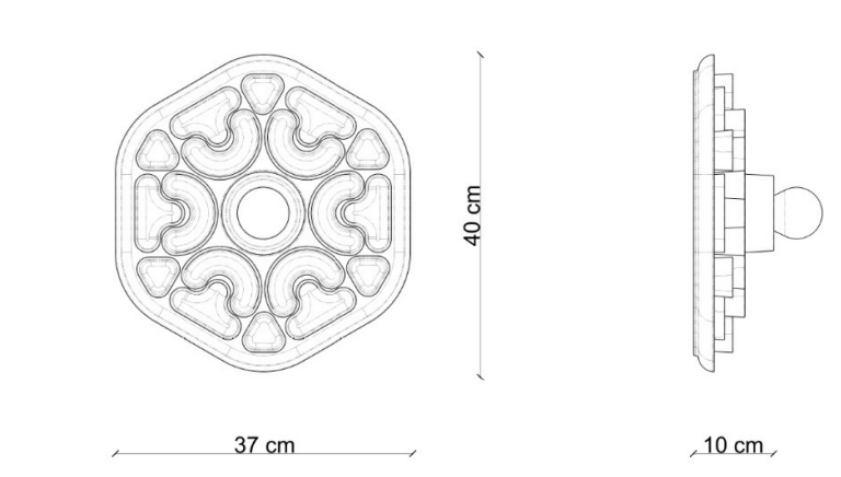 Phytia C2800| C2801| C2802 Wall Lamp by Ferroluce