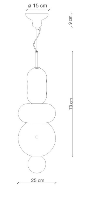 Bumbum C2755| C2756| C2757 Pendant Lamp by Ferroluce