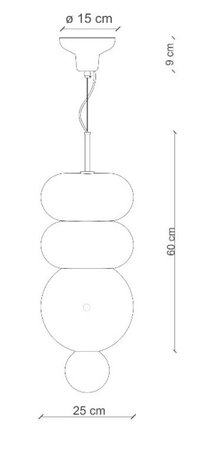 Bumbum C2755| C2756| C2757 Pendant Lamp by Ferroluce