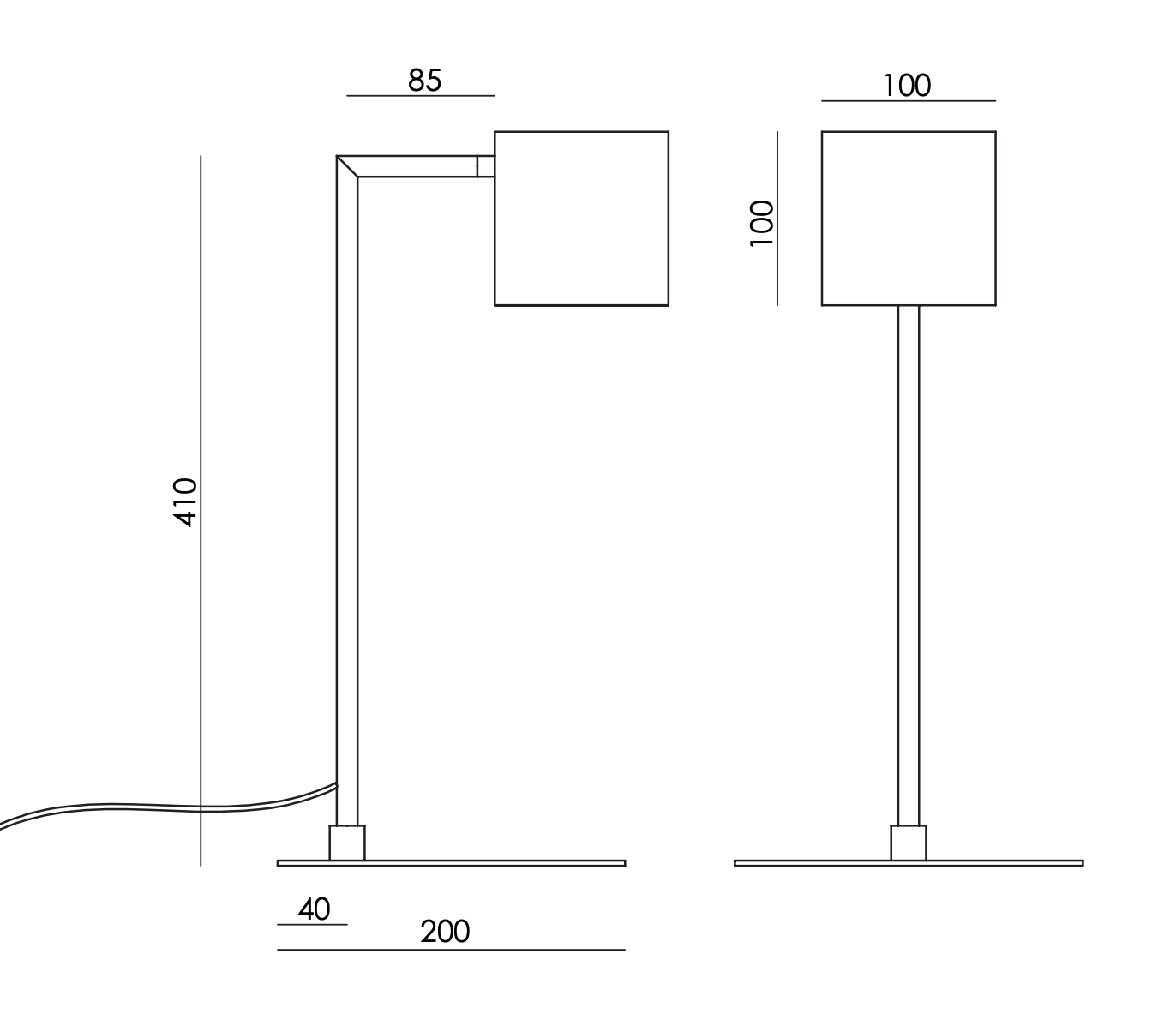 Cubic Table Lamp by Aromas del Campo