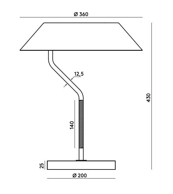 Aider Table Lamp by Aromas del Campo