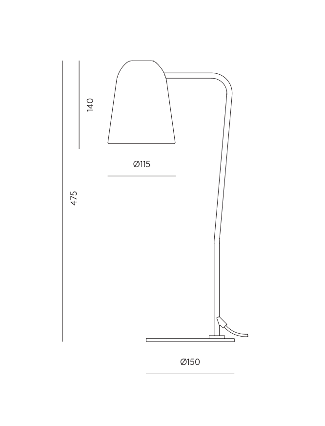 Dobi Table Lamp by Aromas del Campo
