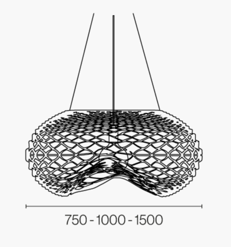 Net Big Suspension light by Zava Luce