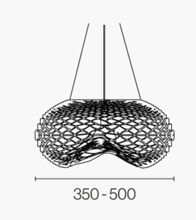 Net Suspension light by Zava Luce