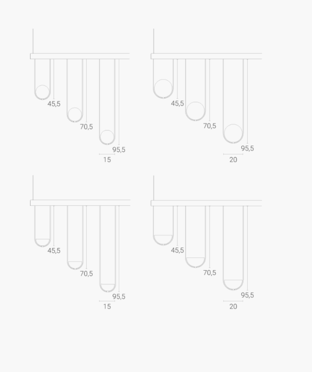 Orizzonte Suspension light by Zava Luce