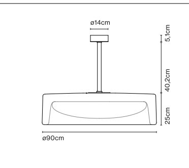 Ringo Fixed Stem Suspension Light by Marset