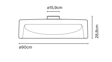 Ringo Ceiling Light by Marset
