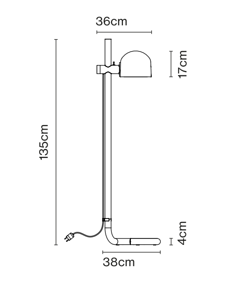 Lauro P Indoor Floor Lamp by Marset