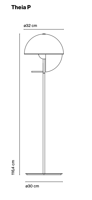 Theia P Floor Lamp by Marset