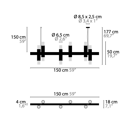 Embrace Linear H6+6 & H8+8 Suspension by Ilfari