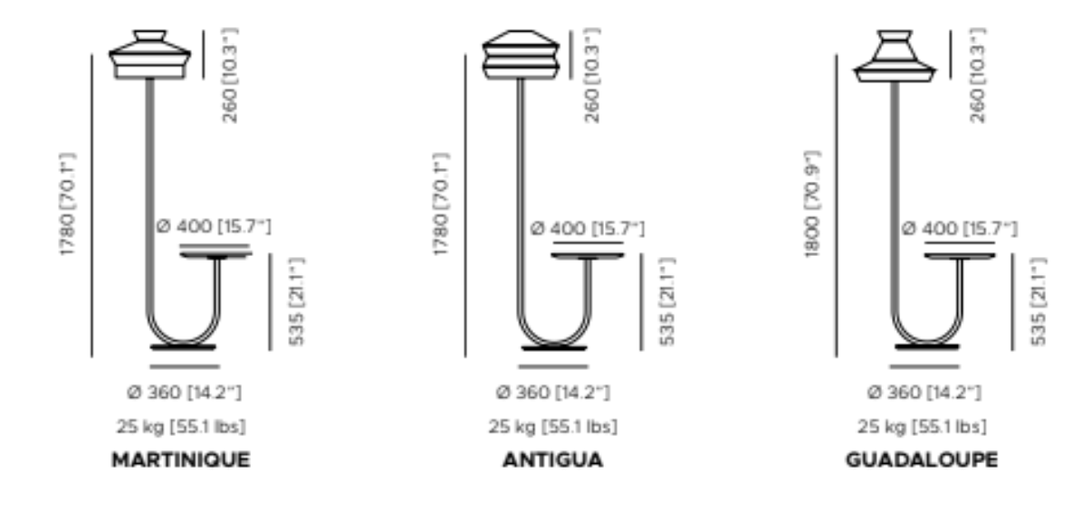 Calypso Outdoor Floor Lamp by Contardi