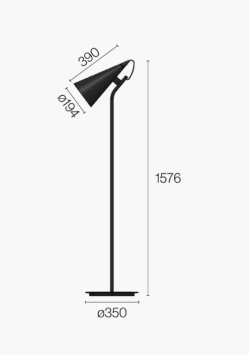 Jeena Floor Lamp Version a by Zava Luce