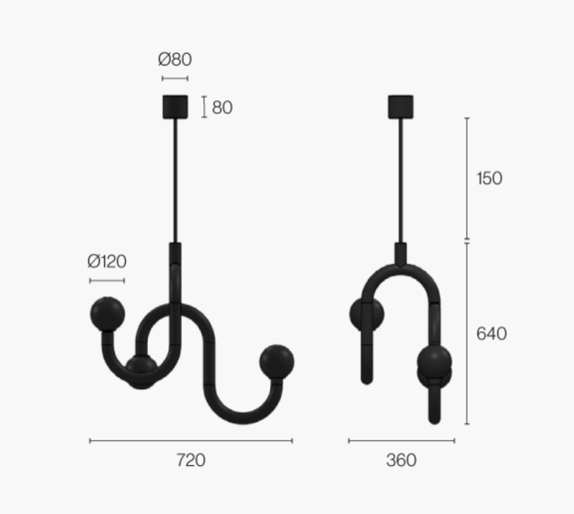 Linfa Suspension light by Zava Luce