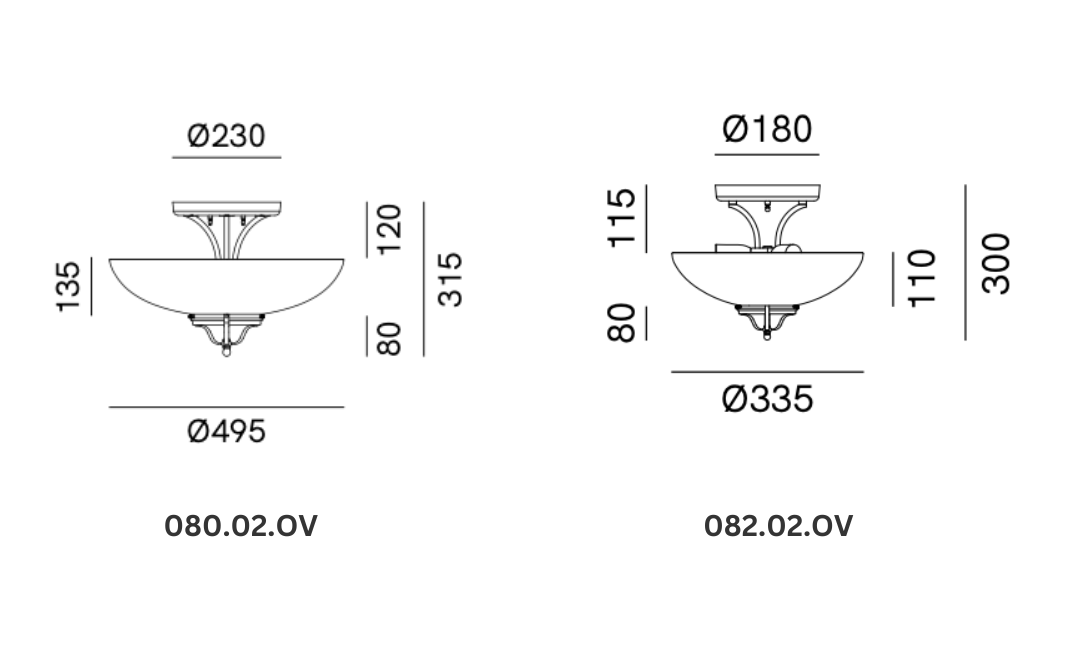 Country Ceiling Lamps by IL Fanale