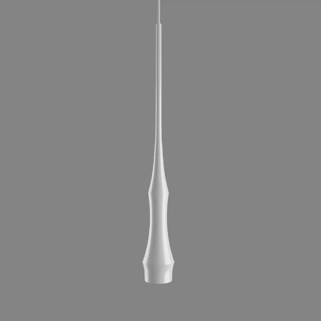 white slim hanging light