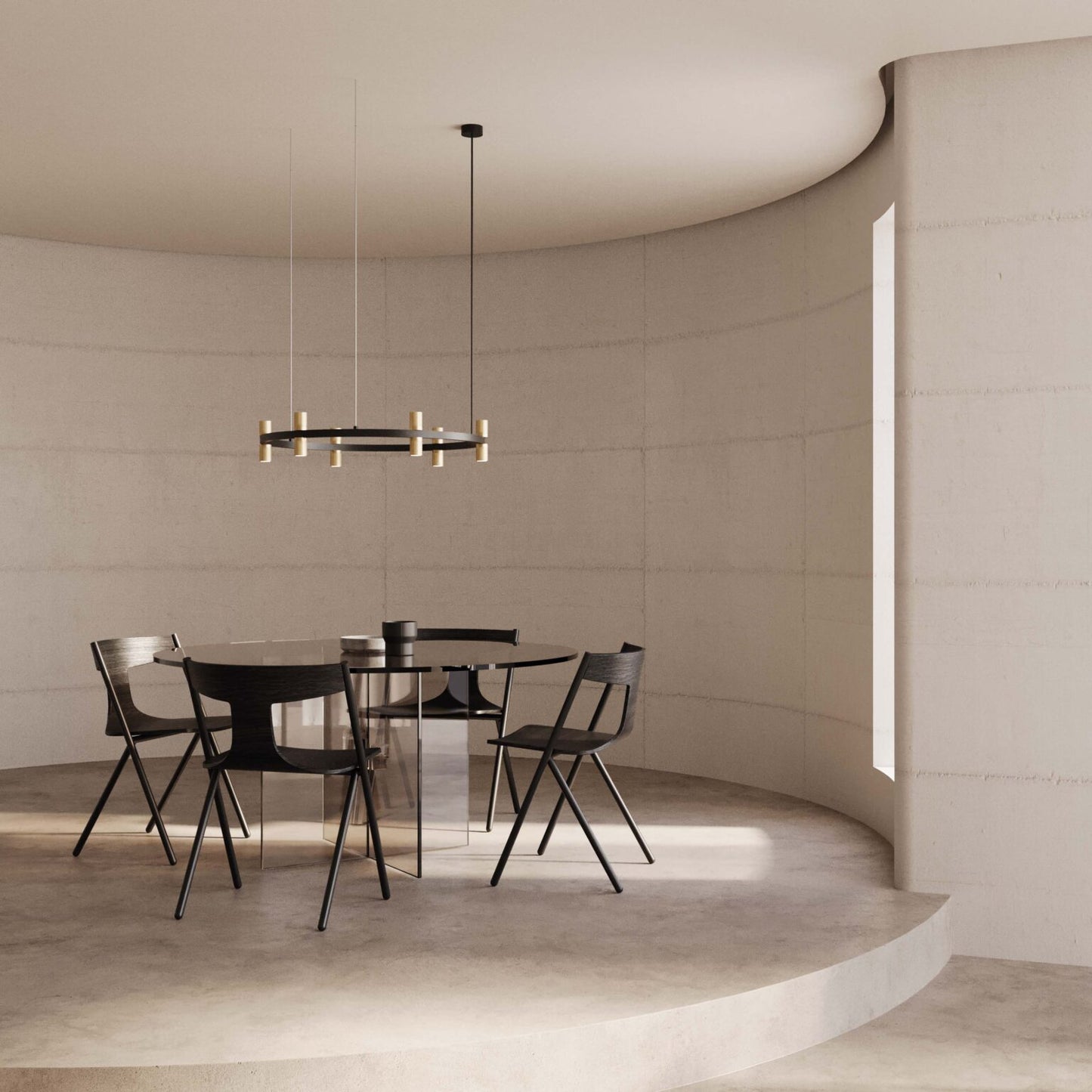 Tura C pendant lamp by Aromas Del Campo, modern designer hanging light with minimalist elegance for luxury contemporary interiors ✨