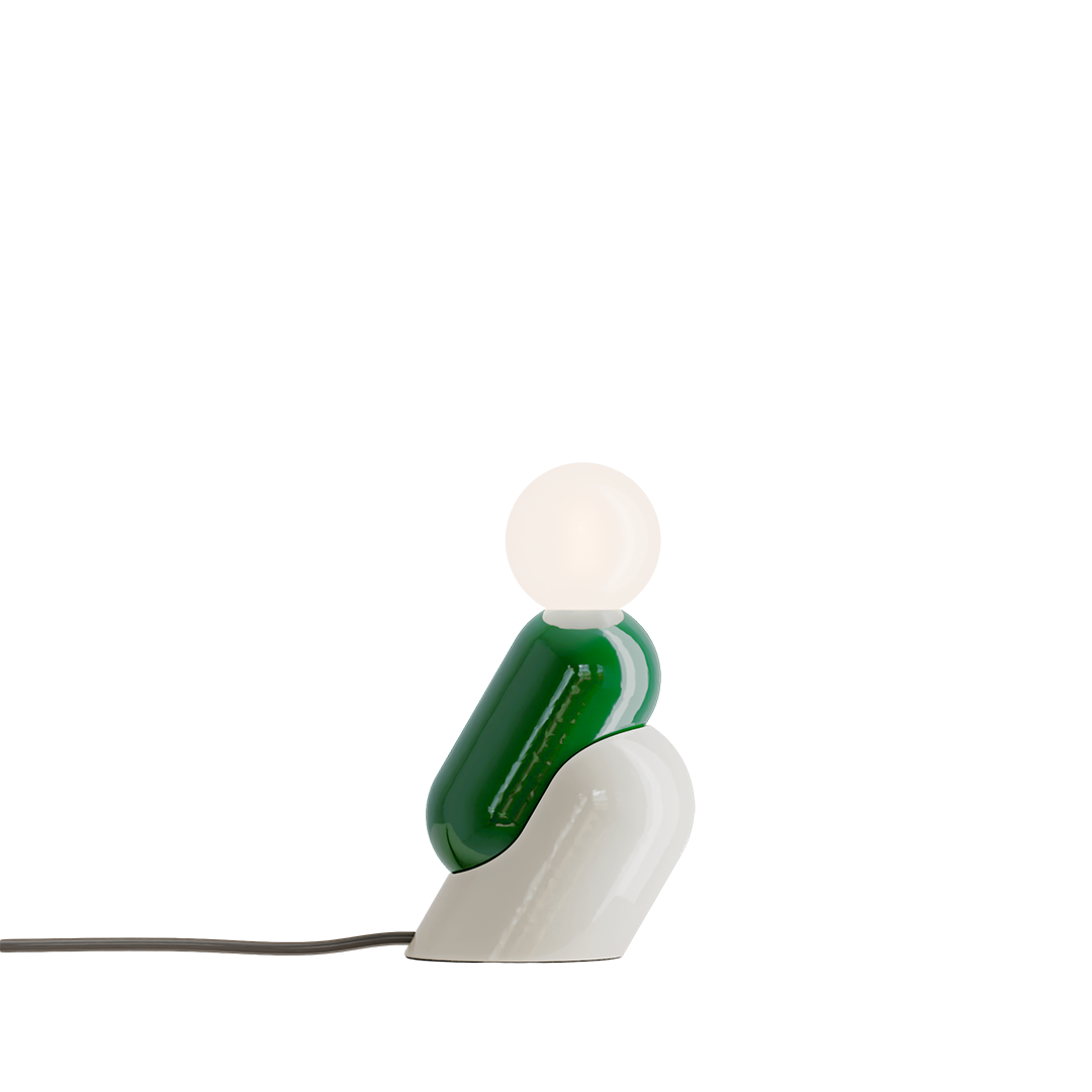 C2820 Tata Table Lamp by Ferroluce, contemporary designer lamp with warm light for living room or bedside.