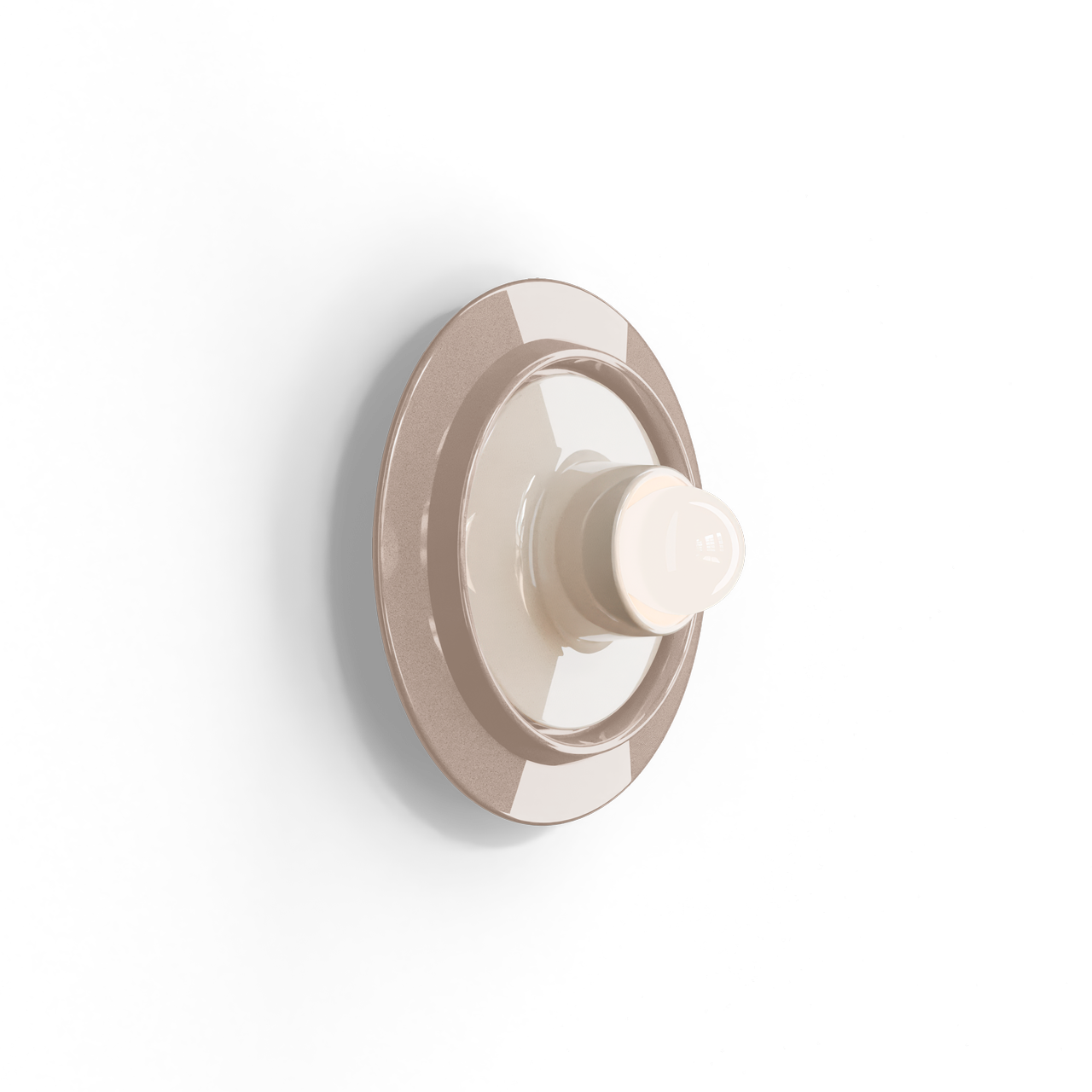 Voila C2775 Beige, White Wall Lamp by Ferroluce with handcrafted ceramic design, Italian wall lighting for modern interiors.
