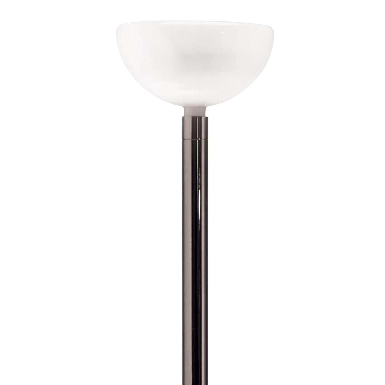 Chrome Finish Floor lamp with glass shade modern 