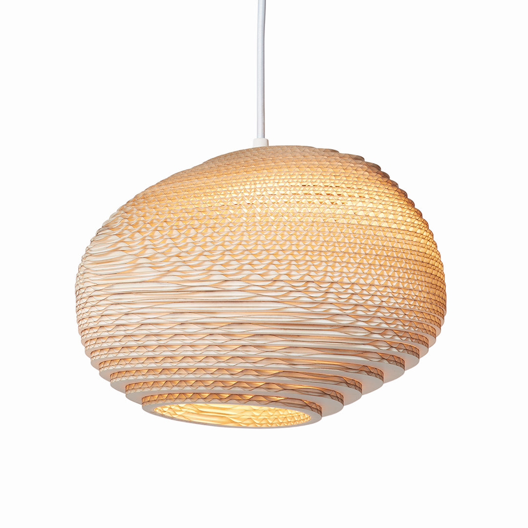 Blonde sustainable pendant light Scraplight 