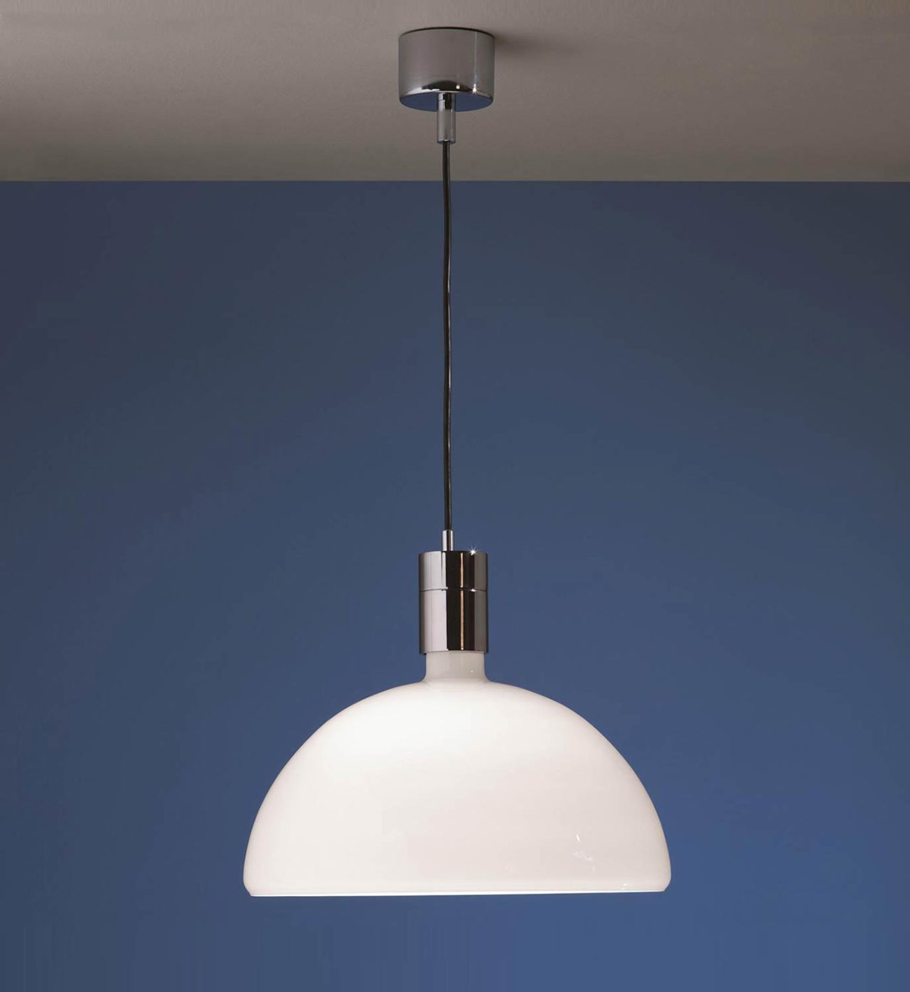 Hand blown glass hanging light by Nemo