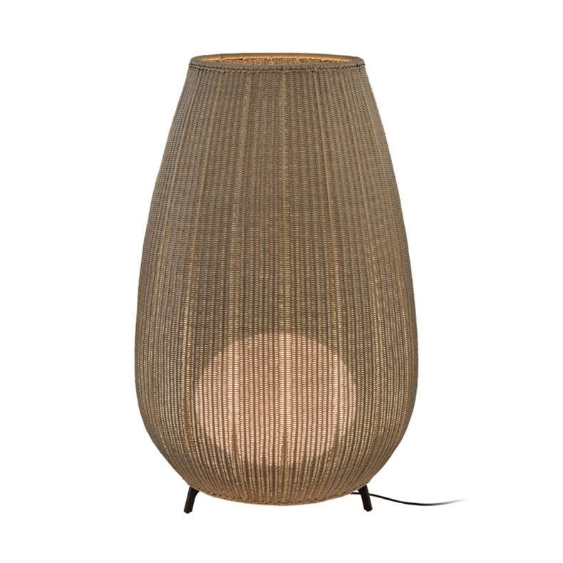 large Outdoor handmade rattan floor lamp