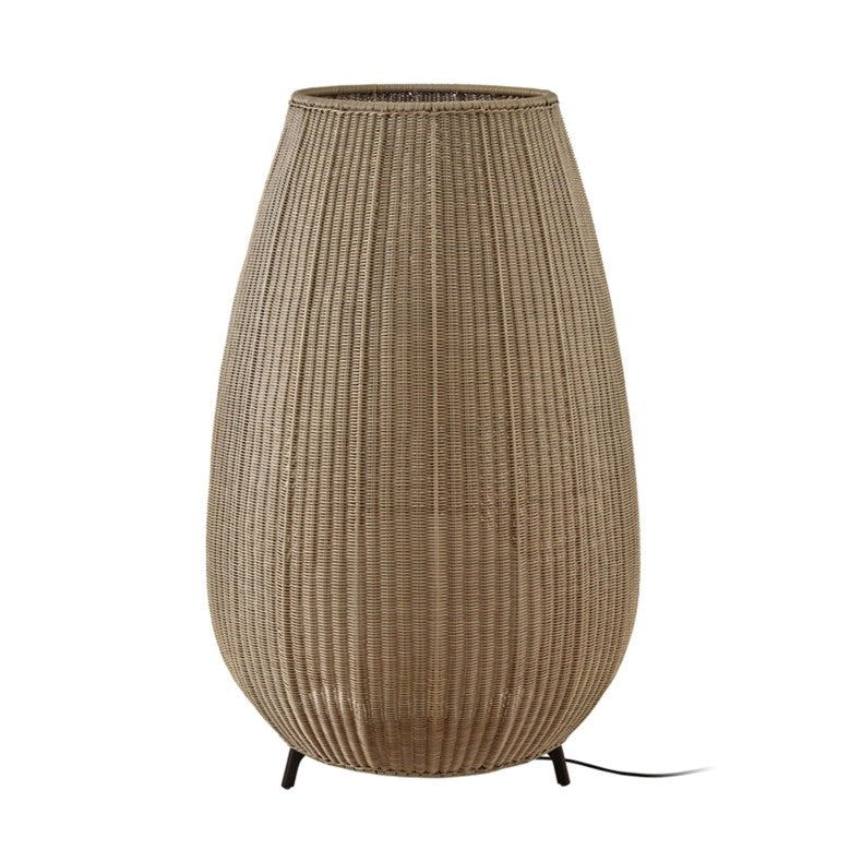 Large Outdoor handmade rattan floor lamp